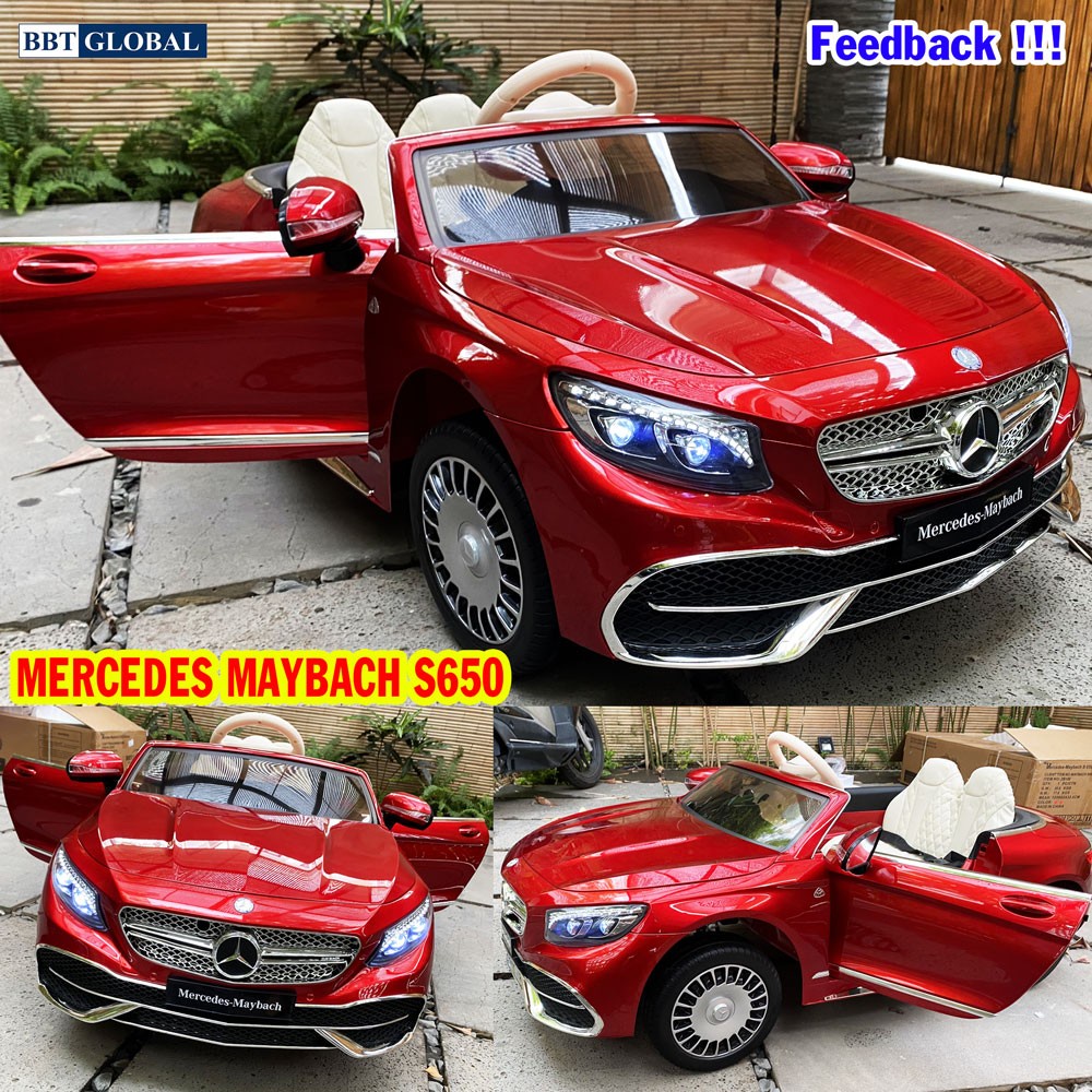Xe ô tô điện trẻ em cao cấp BBT Global Mer cedes M A YB A C H S650