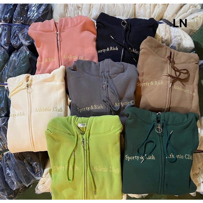 Áo khoác nỉ cotton sporty LN12