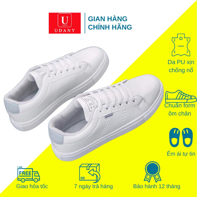 Giày thể thao nam, sneaker nam thời trang màu trắng ghi - USN018 | WebRaoVat - webraovat.net.vn