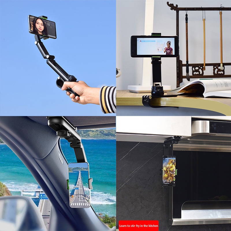 1080° Giá Đỡ Điện Thoại/GPS Thông Dụng Có Thể Xoay Tròn Cho Xe Hơi