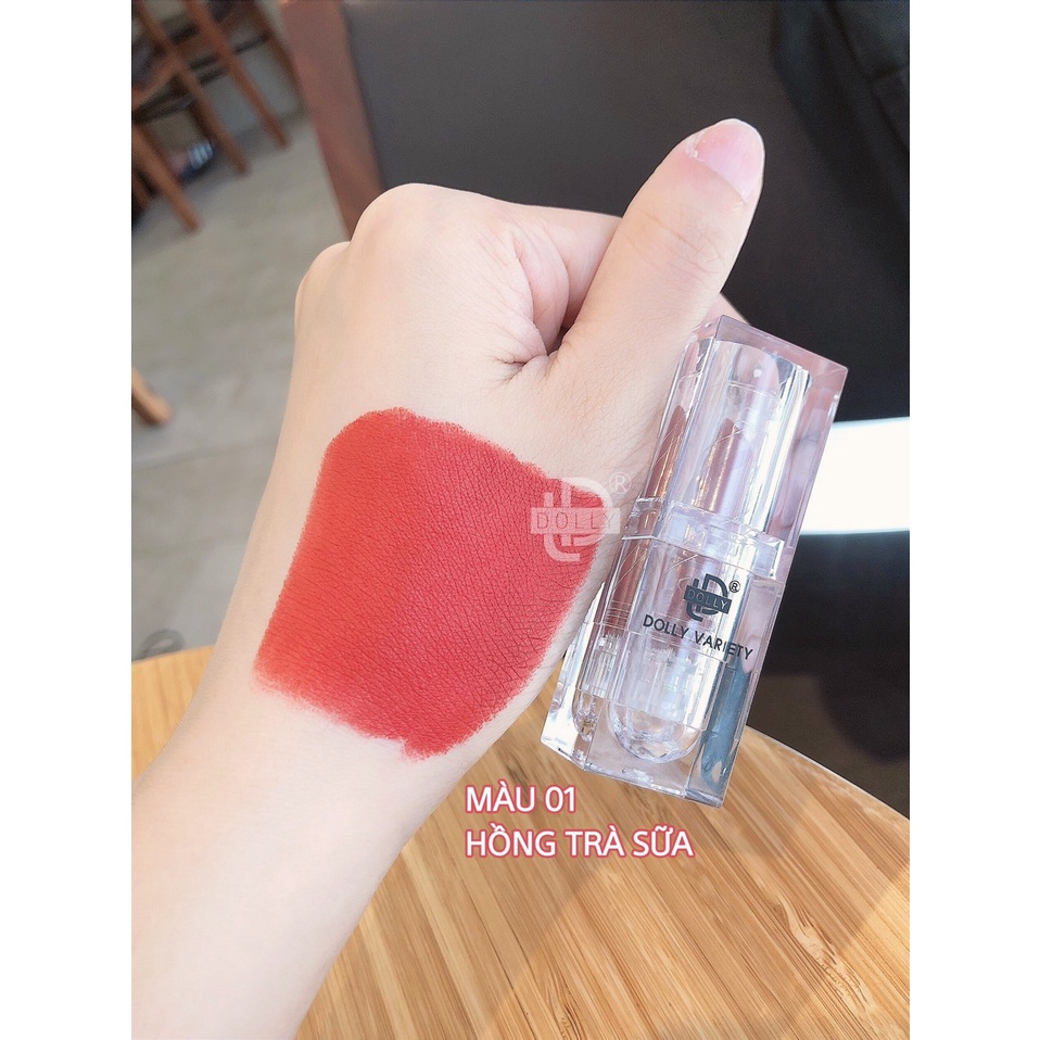 Son Sáp, Thỏi Dolly Không Chì Màu hồng trà sữa