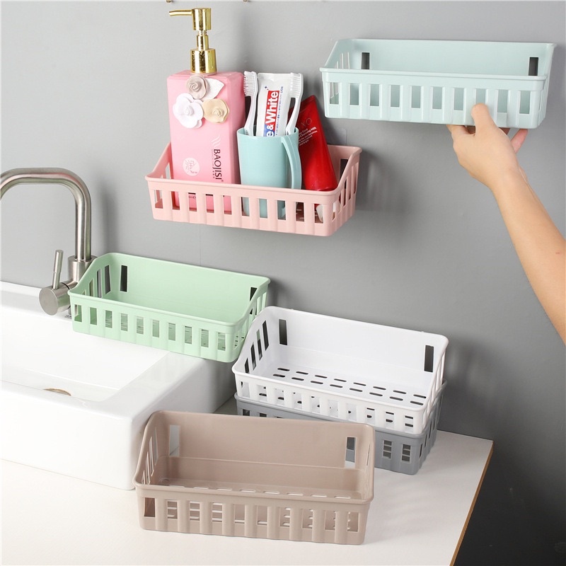 Kệ Nhựa Dán Tường Hình Chữ Nhật Loại Lớn