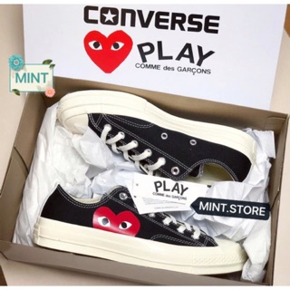 Giày sneaker cv cdg low black