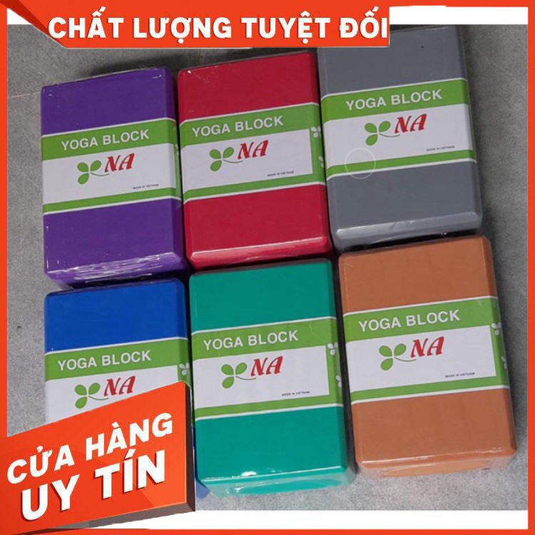 Gạch Tập Yoga loại tốt - thương hiệu NA - Cục Block Dày 8cm (23.5x15.5x8.5 cm)