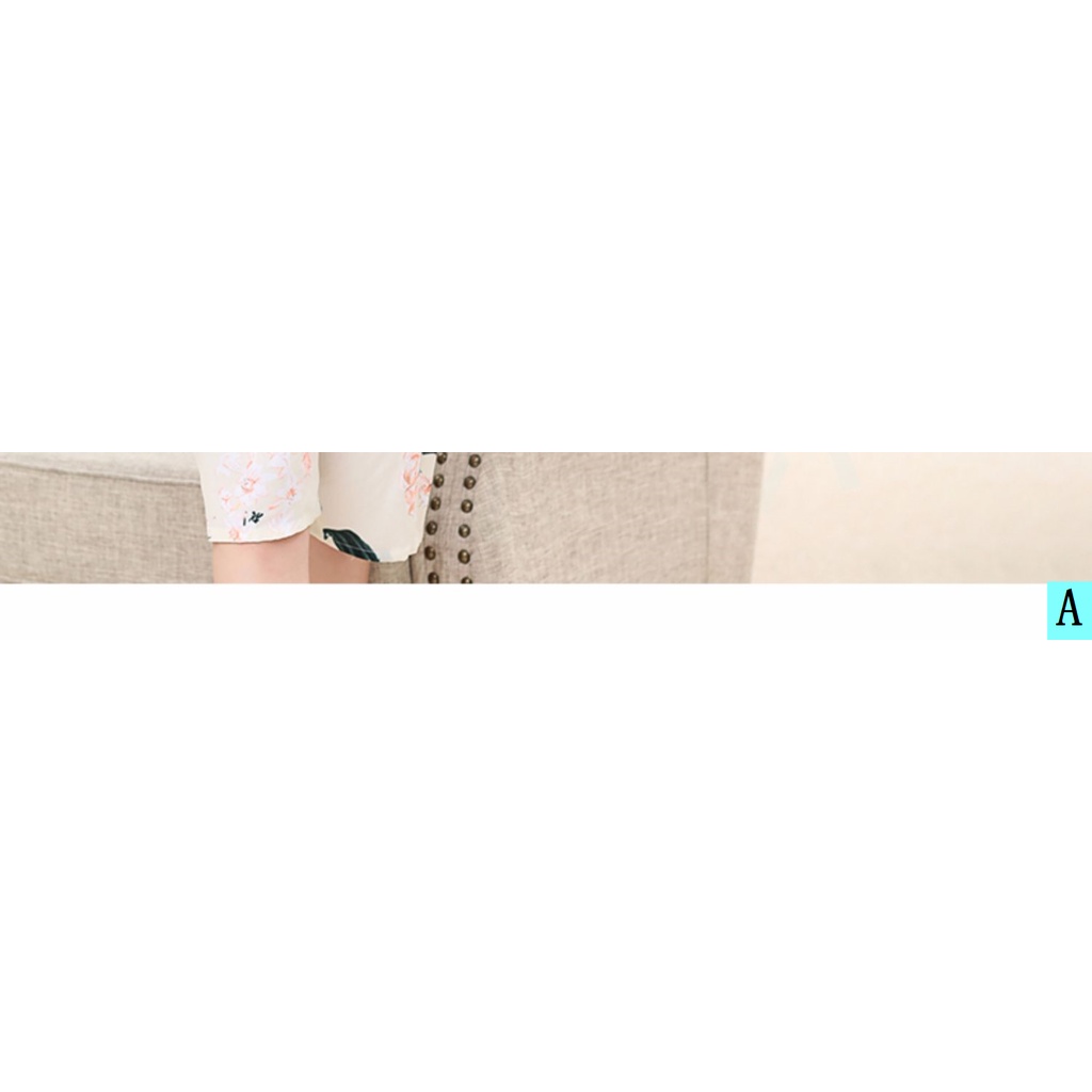 Bộ Đồ Ngủ Tay Ngắn Chất Cotton Lụa Thời Trang Cho Phụ Nữ Trung Niên