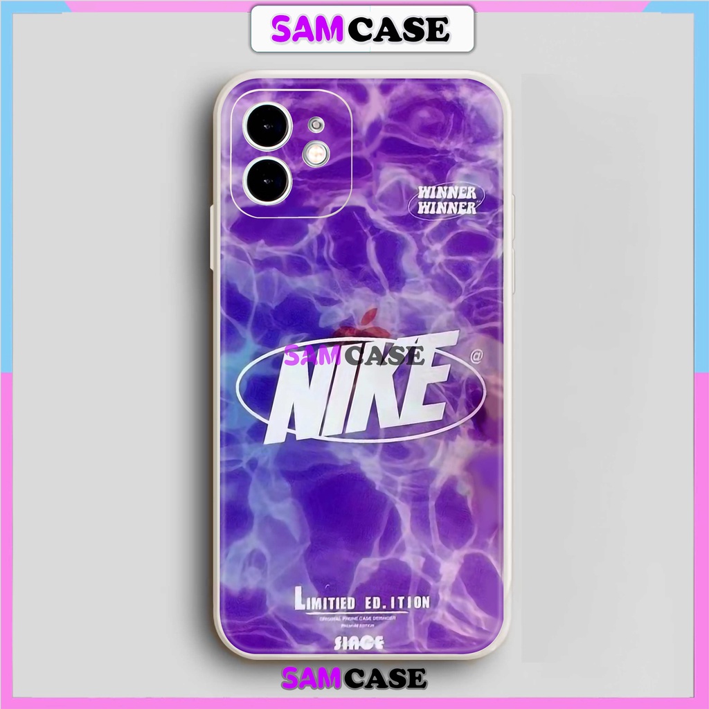 Ốp lưng iPhone Nike cạnh viền vuông silicon dẻo bảo vệ camera cho iphone 6/6s/7/8/X/XS/XR/11/12/13/14 Pro Plus Max cute