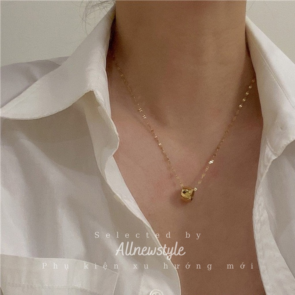 Vòng cổ Korea Allnewstyle chất thép mạ vàng 18K