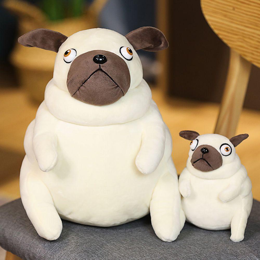 Đồ chơi nhồi bông Hình Chú Chó Pug Hoạt Hình Dễ Thương Trang Trí Nhà Cửa