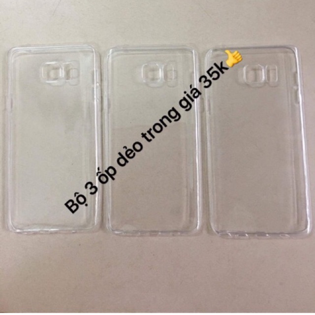Ốp dẻo trong J720,bộ 3  sản phẩm