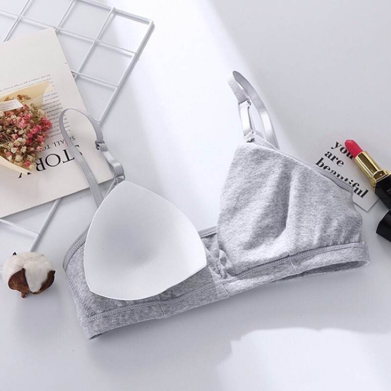 [ BRA LÁ CÓ MÚT ] Áo Bra Với 3 Tông Màu Cute Dễ Dàng Sử Dụng - Áo Có Kèm Mút - Hai Dây Nhẹ Nhàng - Giặt Tay Máy Thoải Má | BigBuy360 - bigbuy360.vn