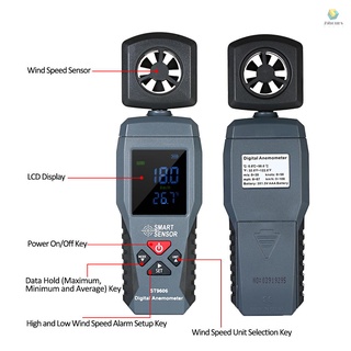 Máy Đo Tốc Độ Gió Kỹ Thuật Số ST9606 Màn Hình LCD