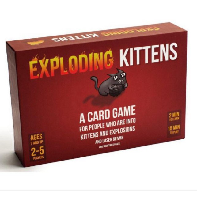 Combo Card Game Nổ Tưng Bừng Combo Mèo Nổ Exploding Kittens Và 4 Bản Mở Rộng