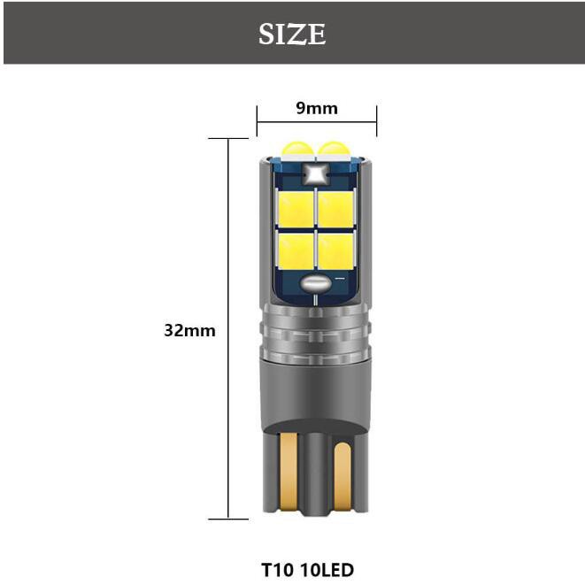 Set 2 Đèn Led Kevanly Canbus 12-24v W5W T10 Led 3030 Led 10smd 168 194 Chuyên Dụng Cho Xe Hơi