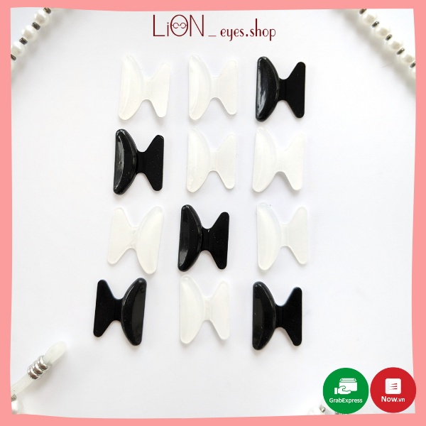 Set 2 đệm mũi silicone mắt kính, miếng dán đệm mũi chống rơi kính