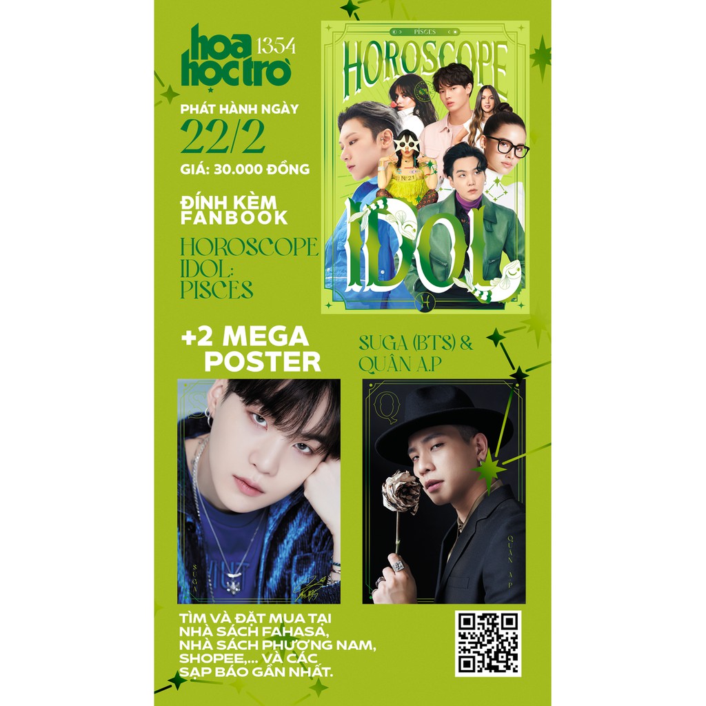 Báo Hoa Học Trò số 1354 (tặng kèm fanbook Horoscope Idol: Pisces) | BigBuy360 - bigbuy360.vn