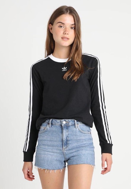 ‼️‼️Về Thêm -- Áo Panel 3-Stripes longsleeve tee Made in Cambodia full tag code  Hàng xuất xịn bao check từ túi