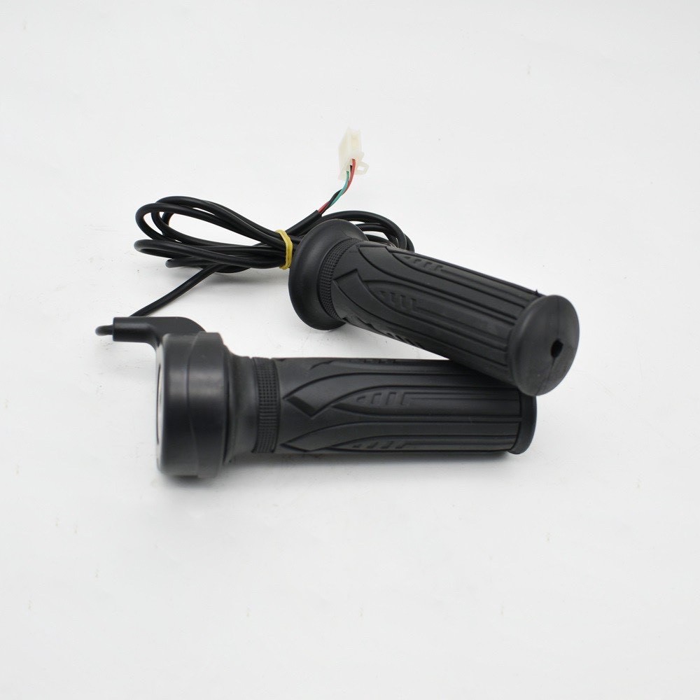 Tay ga xe điện cao xu không nút cho xe điện, xe 3 bánh