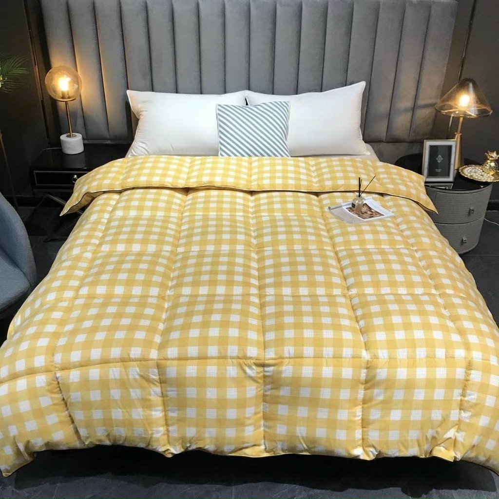 Chăn lông vũ Bo Decor dày ấm vỏ cotton thoáng mát kích thước 2mx2m3 cân nặng 3kg
