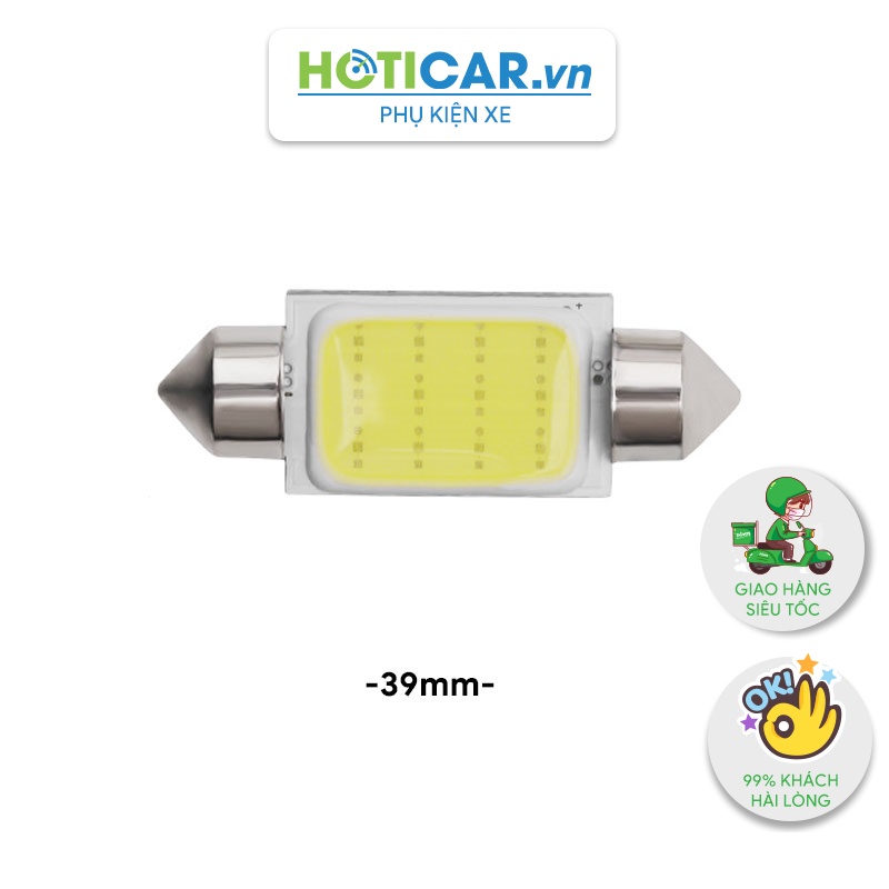 Bóng LED trần, đọc sách, cốp, chip COB festoon FCOB-12 kích thước 39mm