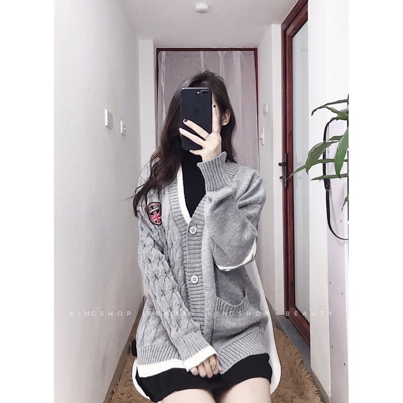 {PHOM TO CHUẨN] ÁO CADIGAN HUY HIỆU HÀNG LOẠI1 CÓ SẴN 2022