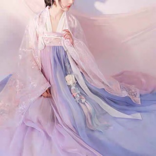 (SẴN) Hán phục cổ trang Xuân Anh kèm áo choàng