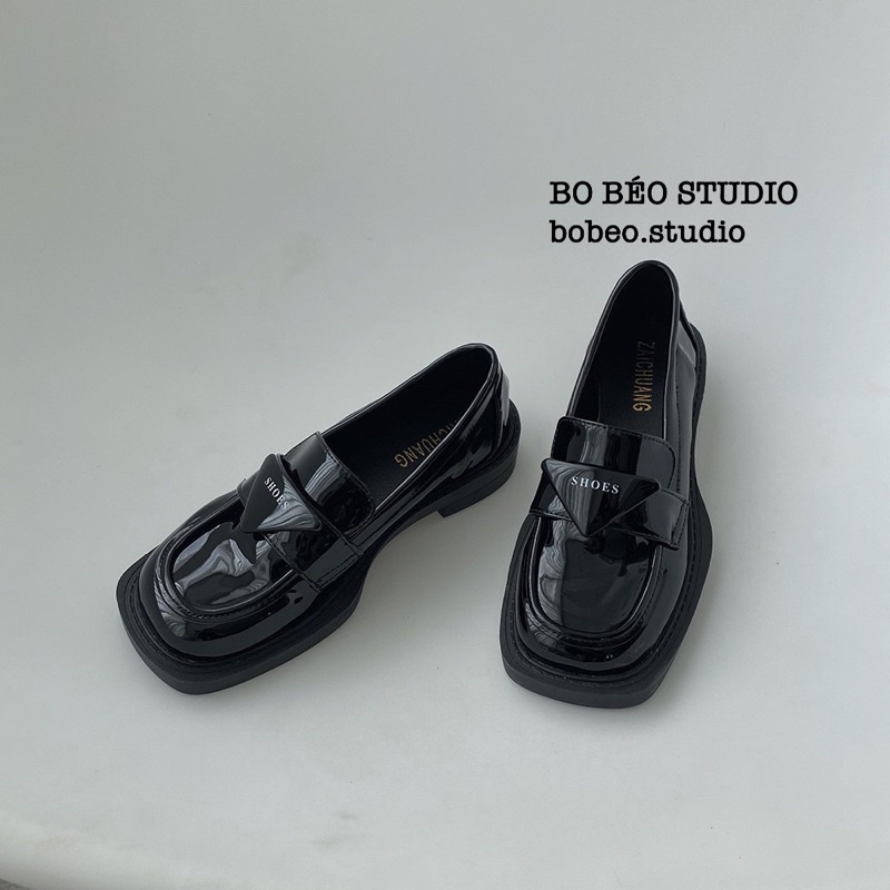 Giày lười đế bằng O12 SHOES phong cách tiểu thư Hàn Quốc