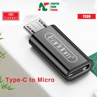 Đầu chuyển type c sang micro earldom tc09 - hàng chính hãng