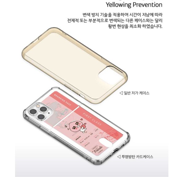 Ốp Điện Thoại Trong Suốt Họa Tiết kakao friends Cho iphone15 / 14 / 13}