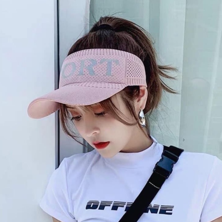 Mũ lưỡi chai nữ mũ nửa đầu thể thao Sport MU01