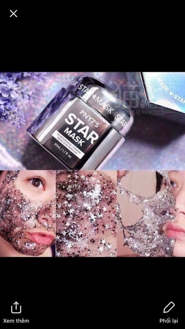 ♥️DEAL CỰC SHOCK : MẶT NẠ LẤP LÁNH NGÔi SAO PNY7' STAR MASK