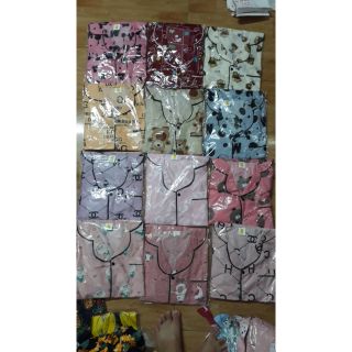 Sỉ 20b pizama kate thái loai 1. Tay cộc quần dài