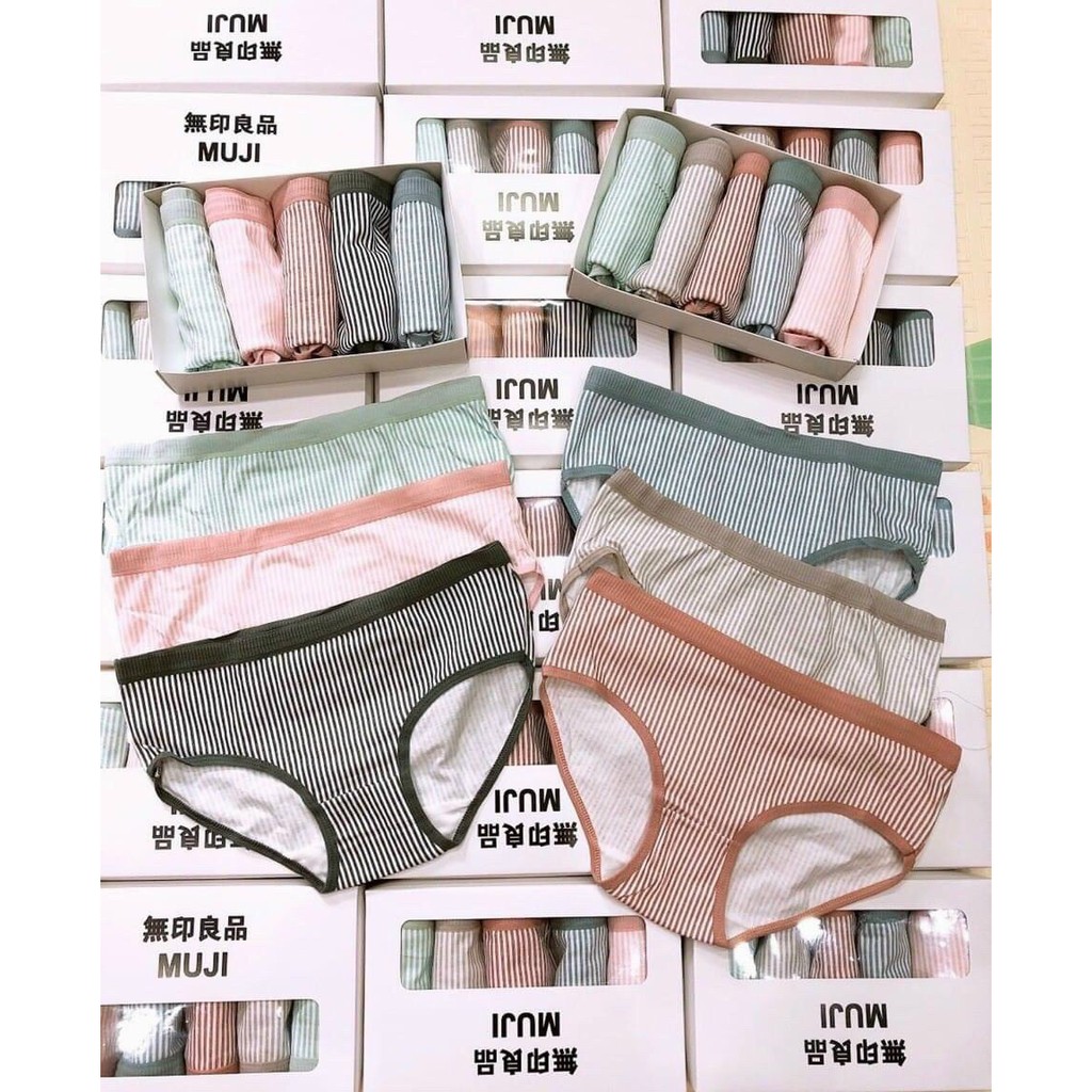 [COMBO] Quần Lót Đẹp Kẻ Tăm Dễ Thương - Quần Lót Cotton Tăm Phối Kẻ Siêu Đẹp QL31
