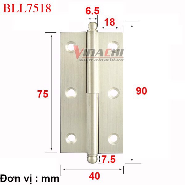 Bản Lề Lá Inox SUS 304 -  Bản Lề Lá Inox SUS 304 đóng vai trò quan trọng hỗ trợ hoạt động đóng, mở cửa dễ dàng