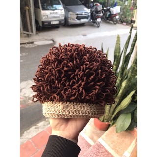 Mũ len tóc xù (ib chọn màu)
