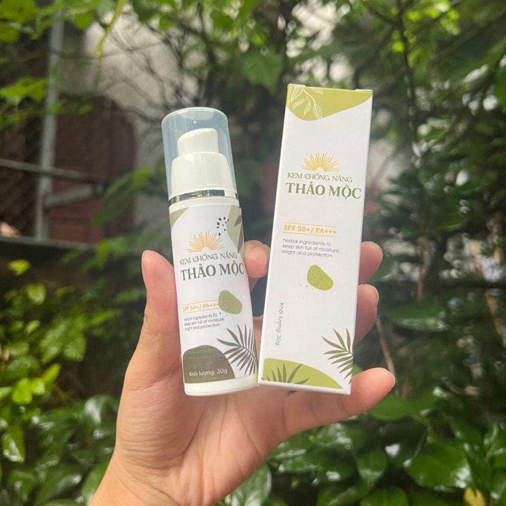 Kem chống nắng Tiệm Thảo Dược Xanh chiết xuất thảo dược 30gr