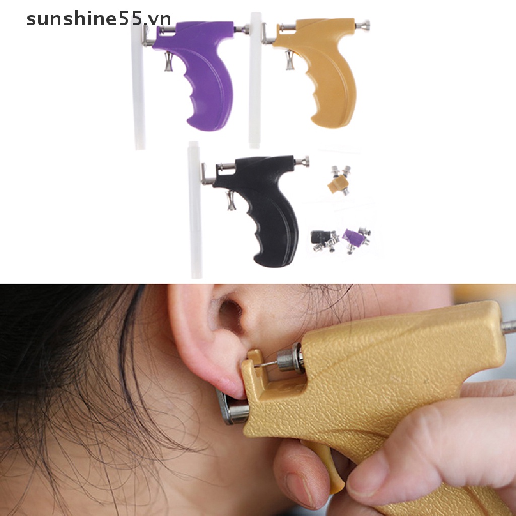 Súng Bắn Khuyên Tai / Mũi / Rốn Bằng Thép Chuyên Nghiệp An Toàn