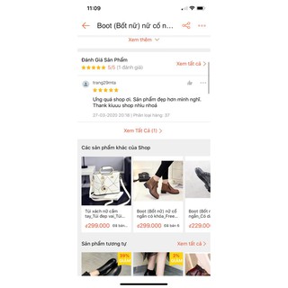 Giày boot nữ cổ cao cột dây đế bằng hàn quốc