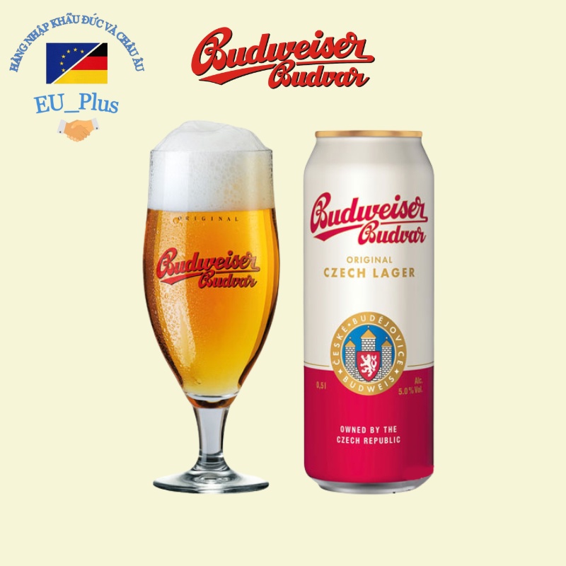 Bia budweiser budvar 500ml - Bia vàng - Tiệp