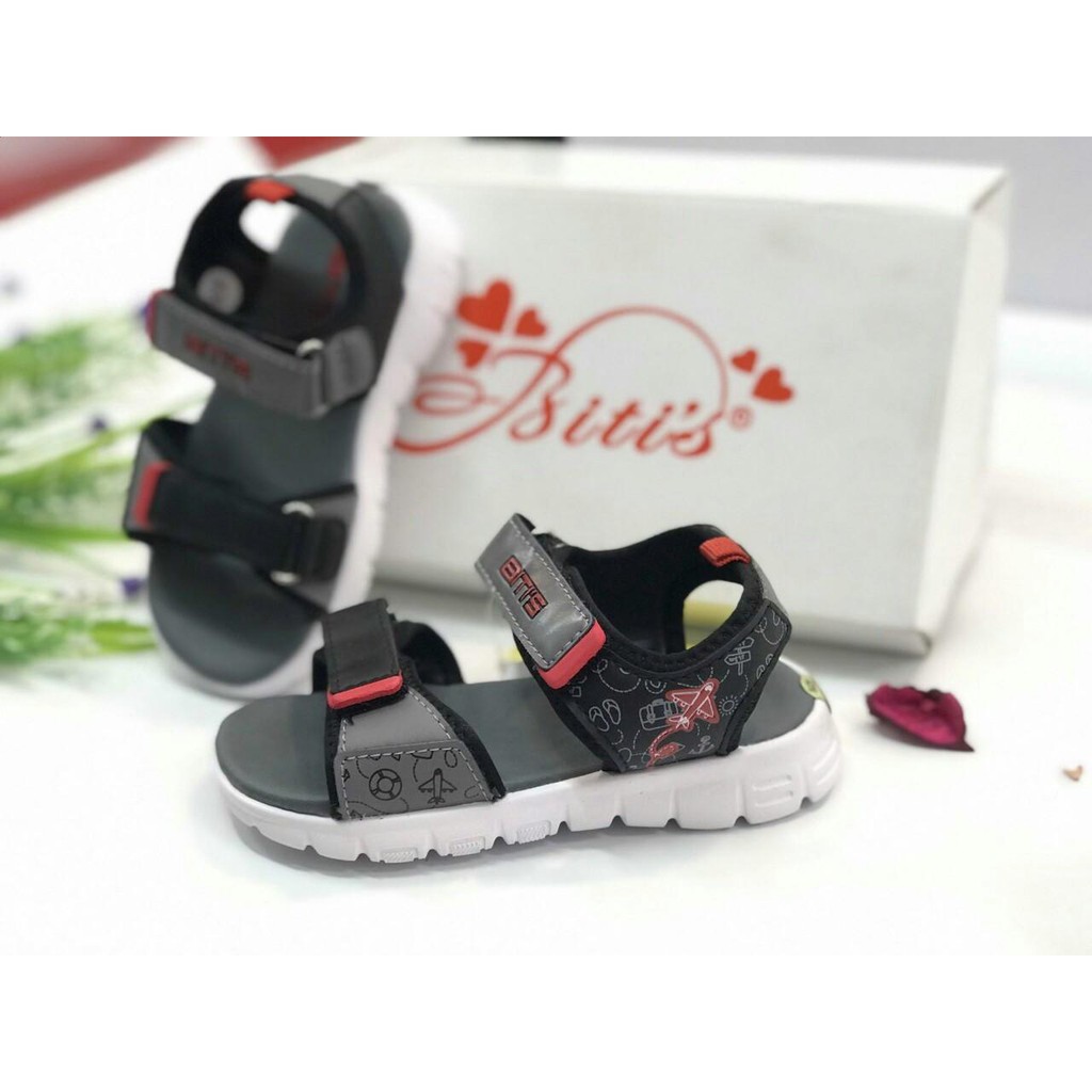 (Size 29-35) Sandal bé trai hai quai dán DTB 072500