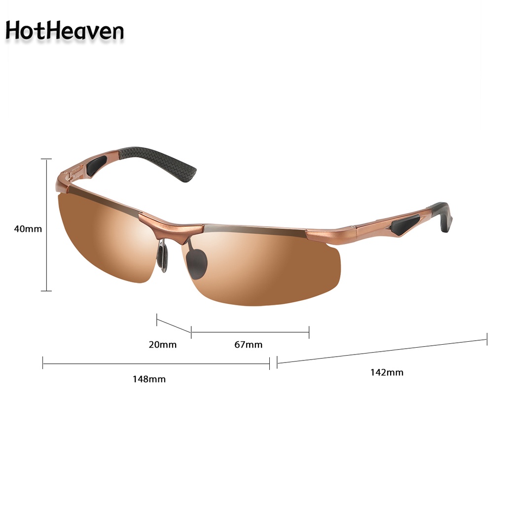 Kính Mát Phân Cực Chống Tia UV400 Phân Cực Gọng Kim Loại 4 Kiểu Dáng Thời Trang Unisex