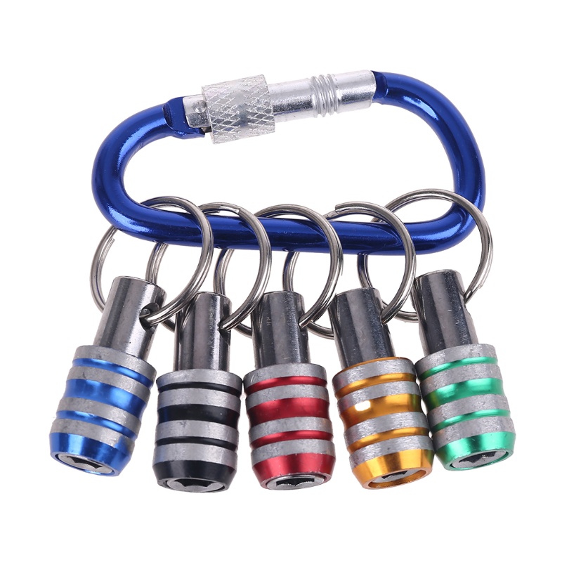 Bộ 5 Đầu Tua Vít Lục Giác 1 / 4 Inch Có Giá Đỡ