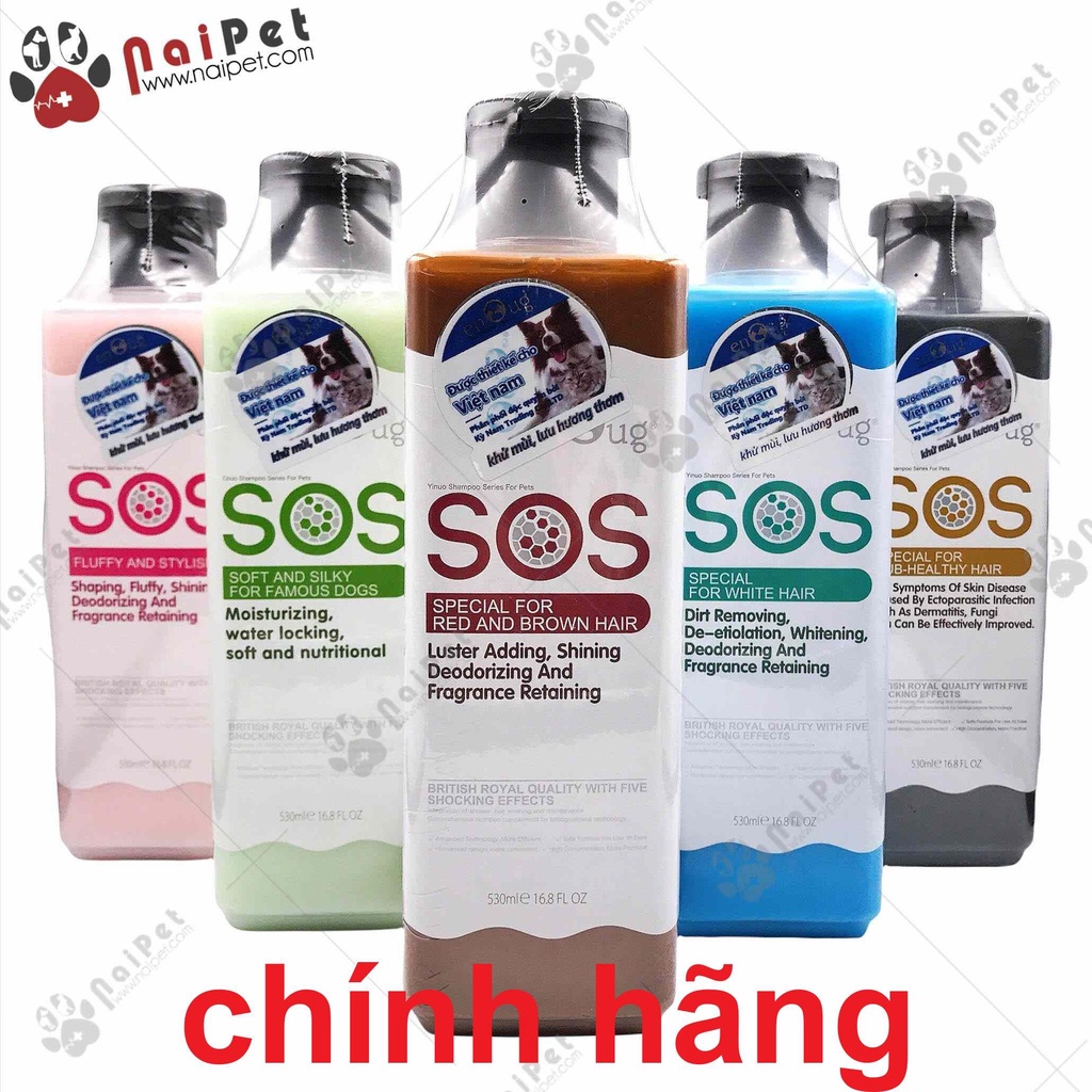 [Mã PET50K giảm Giảm 10% - Tối đa 50K đơn từ 250K] Sữa tắm SOS cho thú cưng 530ml Chính Hãng