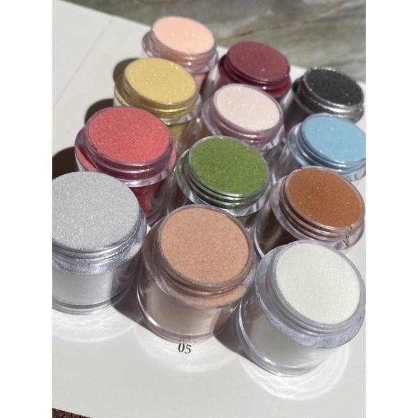 Sét bột 12màu 5in1, hủ 10g đắp móng, nắn hoa, ombre, đắp loang…vv