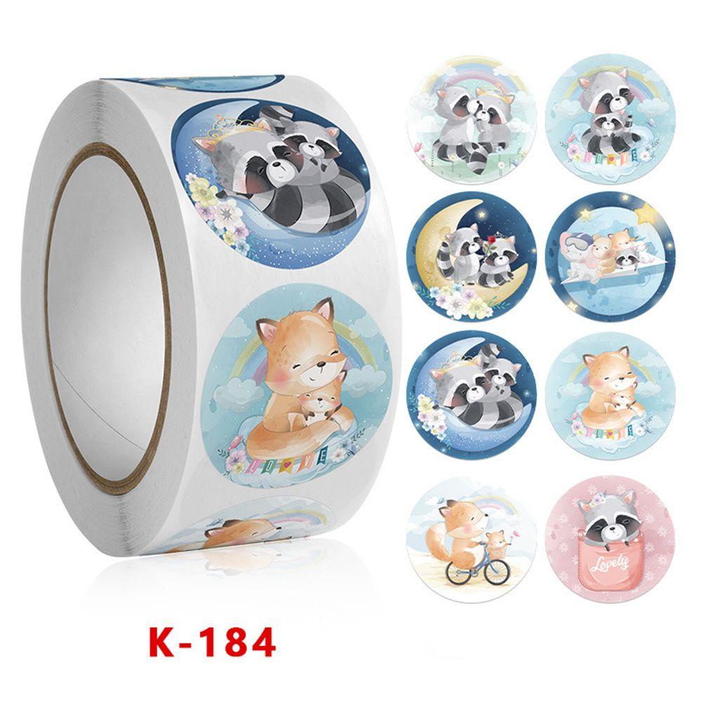 1 Cuộn 500 Nhãn Dán Trang Trí Sổ Lưu Niệm Hình Thỏ Phục Sinh