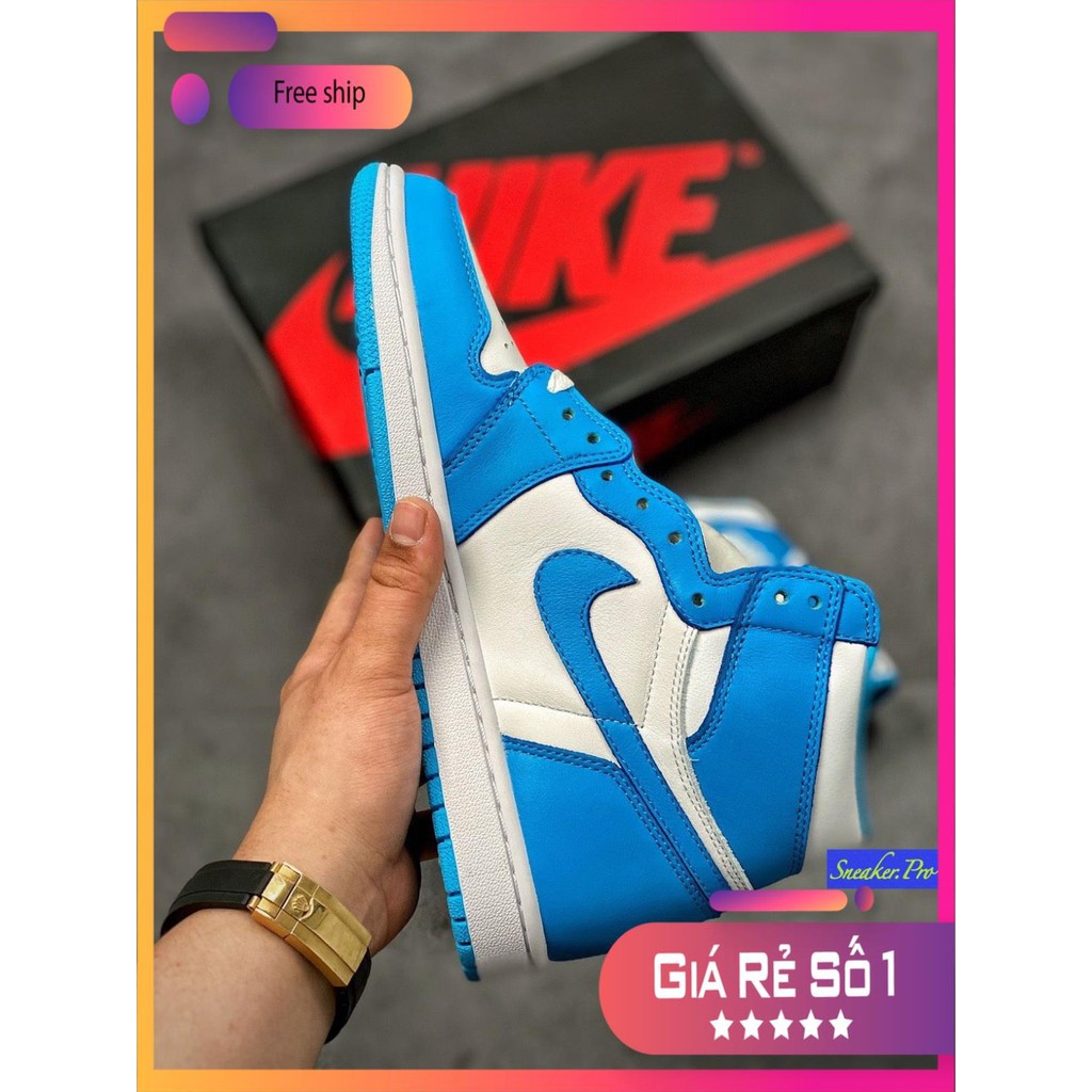 Giày thể thao AIR Jordan 1 Retro UNC siêu đẹp cho nam và nữ siêu đẹp | BigBuy360 - bigbuy360.vn