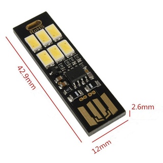 Đèn led mini 6 led cắm cổng USB cảm ứng