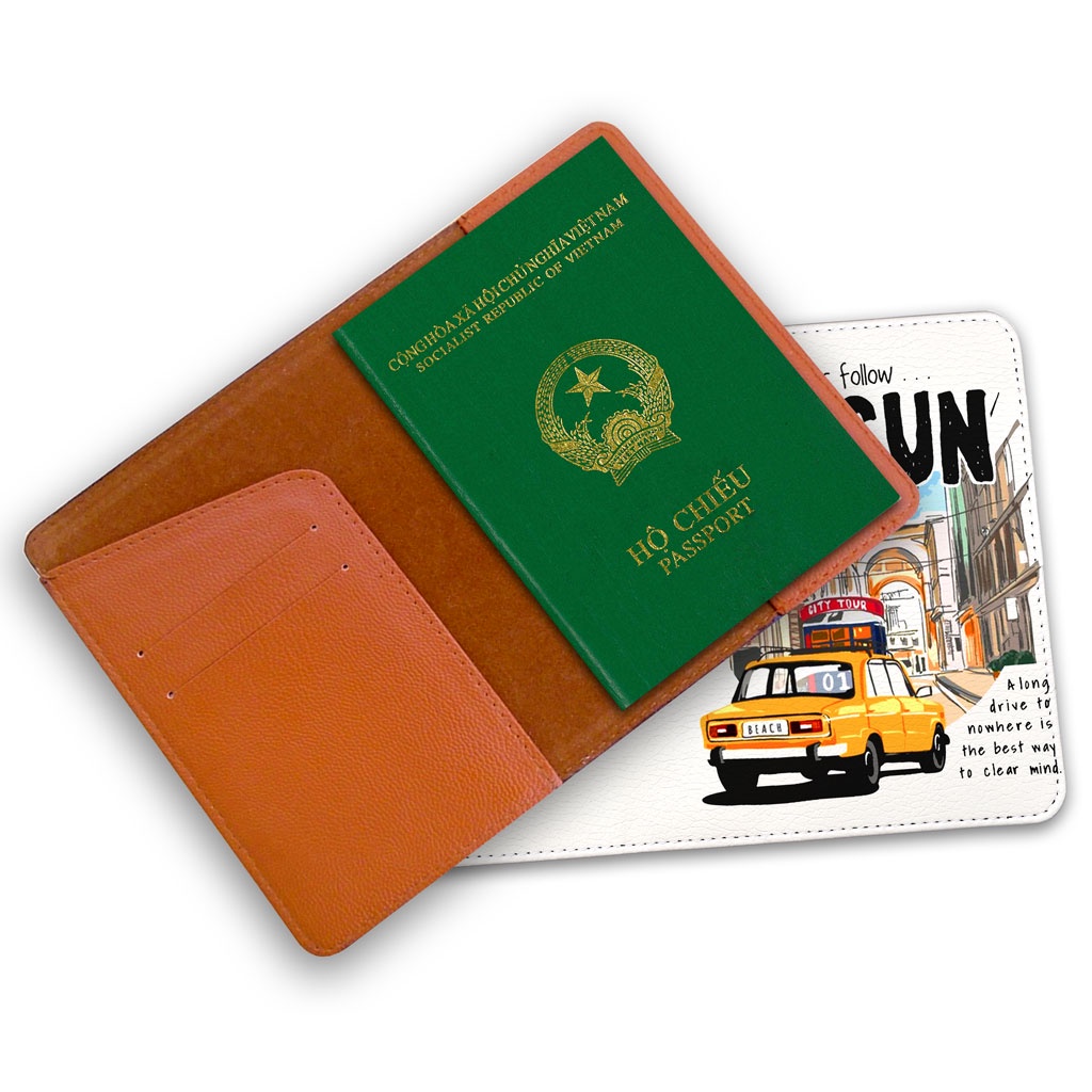 Bao Da Hộ Chiếu - Ví Đựng Passport Du Lịch  Let's Follow The Sun - PP084 STORMBREAKER