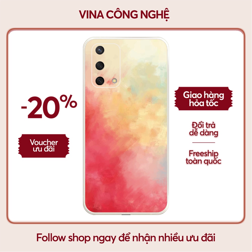 Ốp lưng OPPO A1K/A3S/A5 2020/A15S/...dẻo cạnh vuông bảo vệ camera hình Water Colour
