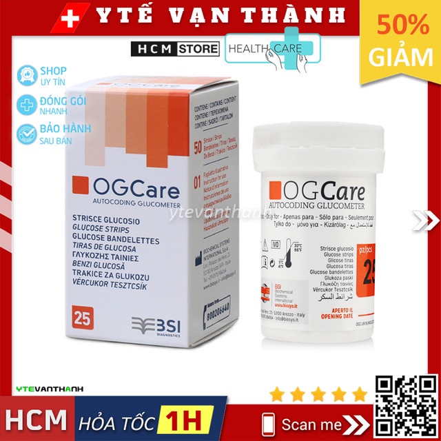 ✅ Que Thử Đường Huyết Ogcare (Ý - Italia) | (Date Xa) -VT0051