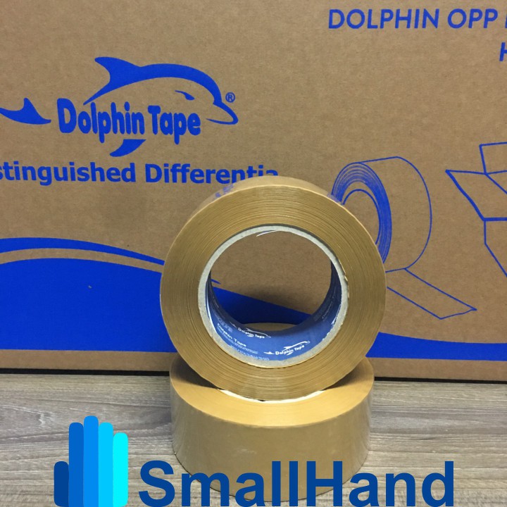 Băng dính  đóng hàng 47mm x 150Y – Nhãn hiệu Dolphin – Chuyên dùng cho đóng gói hàng hóa, thùng carton